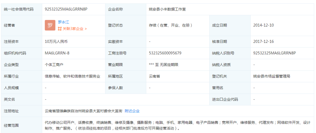 小丰数据工作室是做什么的_业务范围有哪些
