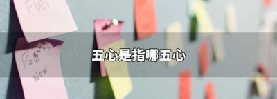 ​五心是指哪五心（数学五心是指哪五心）