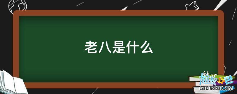 老八是什么意思哦，老八指什么 