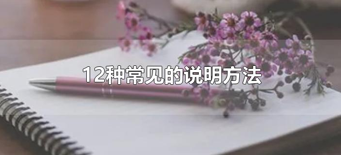 12种常见的说明方法