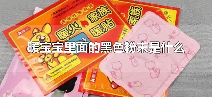暖宝宝里面的黑色粉末是什么