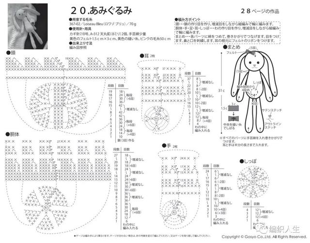 0-6月婴儿连体毛线衣编织教程（编织图解软萌萌）(5)