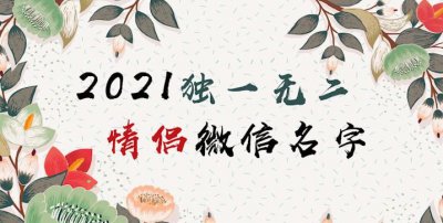 ​独一无二的微信名，有内涵独一无二的名字微信网名？
