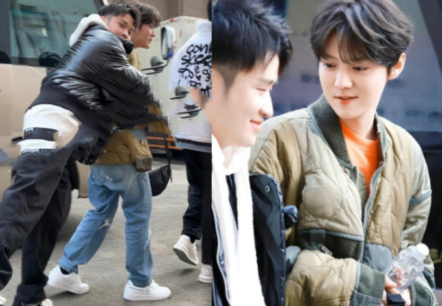 鹿晗结婚风波后录《五哈》，颜值回春笑容满面，与陈赫同框像父子