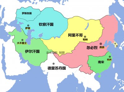 ​忽必烈简介及生平事迹（历史罕见的四面开战：忽必烈在位35年，发动了10场战争
