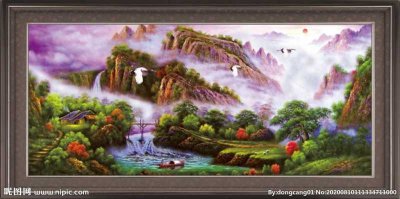 ​山水风景画(山水风景画图片大全简单漂亮)