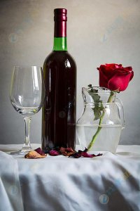 ​红酒玫瑰花图片  红酒玫瑰浴