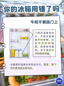 ​家人们，真的别在冰箱门的格子上放牛奶了！！！