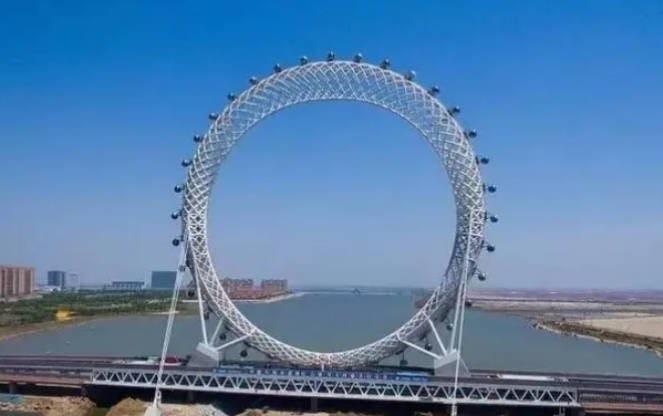 十大世界最大的空心摩天轮 中国山东白浪河摩天轮(直径125米)  2