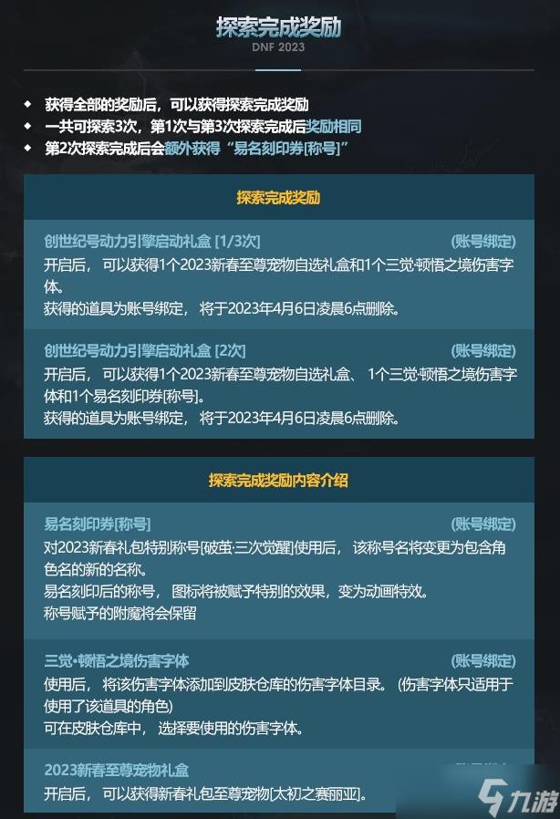 DNF2023春节套礼包多买多送奖励一览
