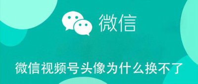 ​微信视频号头像为什么换不了