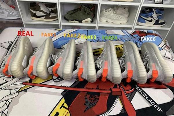 yeezy350尾灯真假对比 椰子350尾灯欧洲限定真假辨别