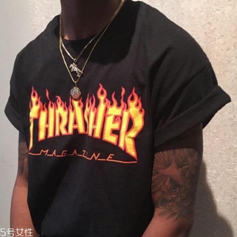 thrasher正品火焰价位 爆款王都在穿它