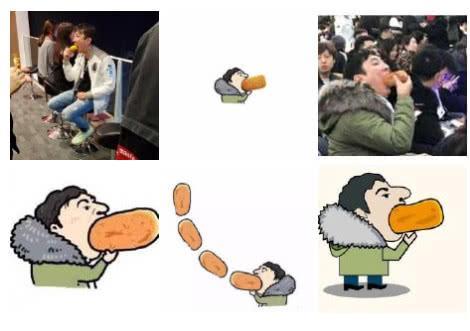 王思聪继吃热狗被拍后吃玉米又被拍，恭喜广大网友喜提情侣头像！