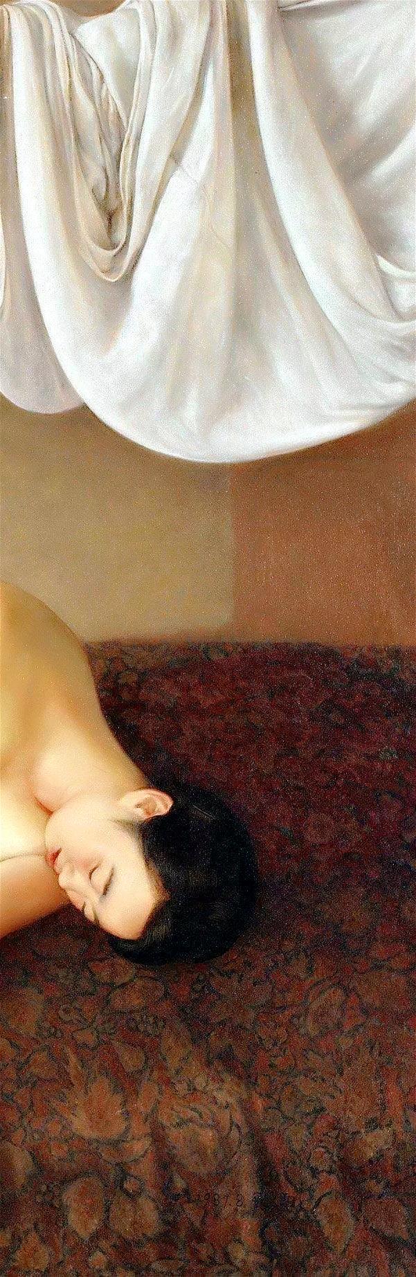 他画老婆，3幅画卖了2280万，还不过瘾又画了3幅人体画卖4899万