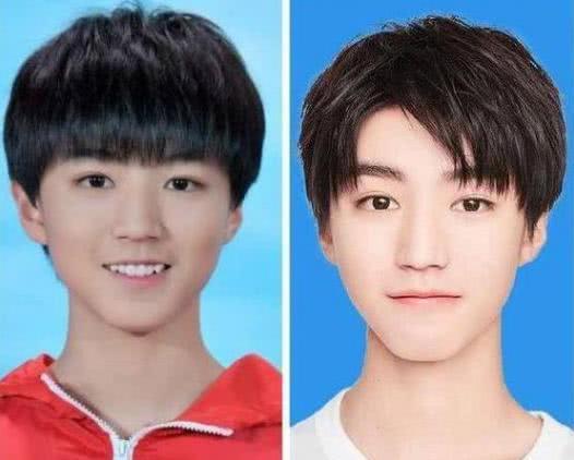 男明星的证件照：鹿晗的清秀，TFboys像初恋，华晨宇的区别太大