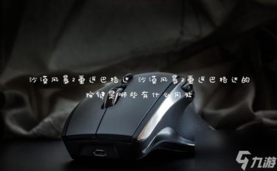 ​沙漠风暴2重返巴格达 沙漠风暴2重返巴格达的按键是哪些有什么用处