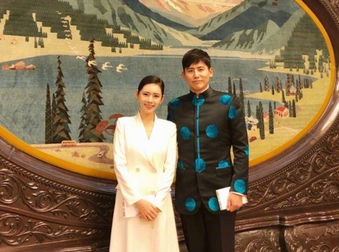 秋瓷炫全家近照，帅老公韩国拍广告遭嫌弃，孩子小名有趣
