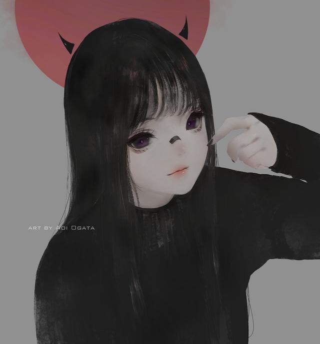 甜美又性感的独特魅力！一组小恶魔系二次元女生头像