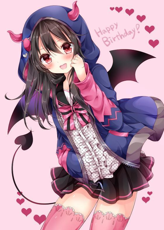甜美又性感的独特魅力！一组小恶魔系二次元女生头像