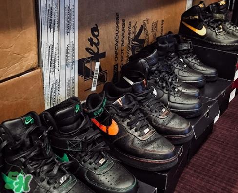 vlone与nike air force 1high联名款运动鞋配色有哪几种？