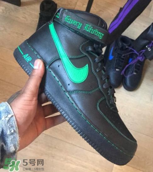 vlone与nike air force 1high联名款运动鞋配色有哪几种？