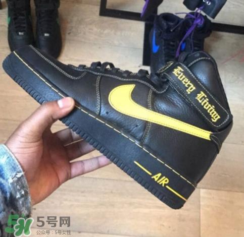vlone与nike air force 1high联名款运动鞋配色有哪几种？
