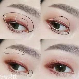 内双怎么画眼影？使用哑光OR微珠光眼影