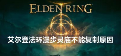 ​艾尔登法环漫步灵庙不能复制