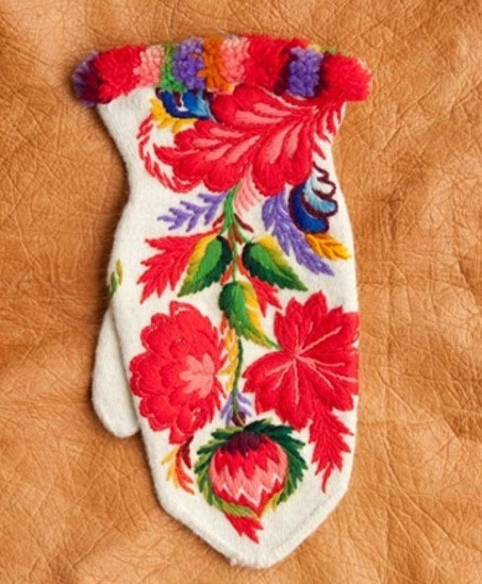 手工DIY：38款超美的手套，好漂亮，编织、钩花、刺绣一样不少