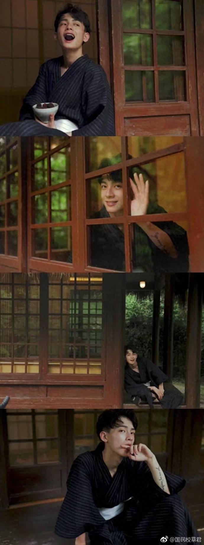 “抖音红人”陈鹤一日式写真尽显英气，网友：糟糕，是心动的感觉