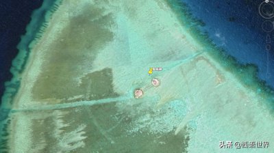 ​南海鬼喊礁，距离赤瓜礁仅3公里，是我国不可分割的领土