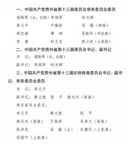 ​贵州新任5位省委常委！安徽人时光辉当选省委副书记