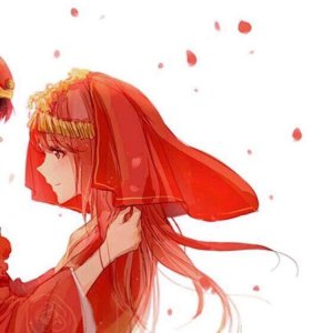 ​国风喜庆情侣头像—希望能执子之手与子偕老