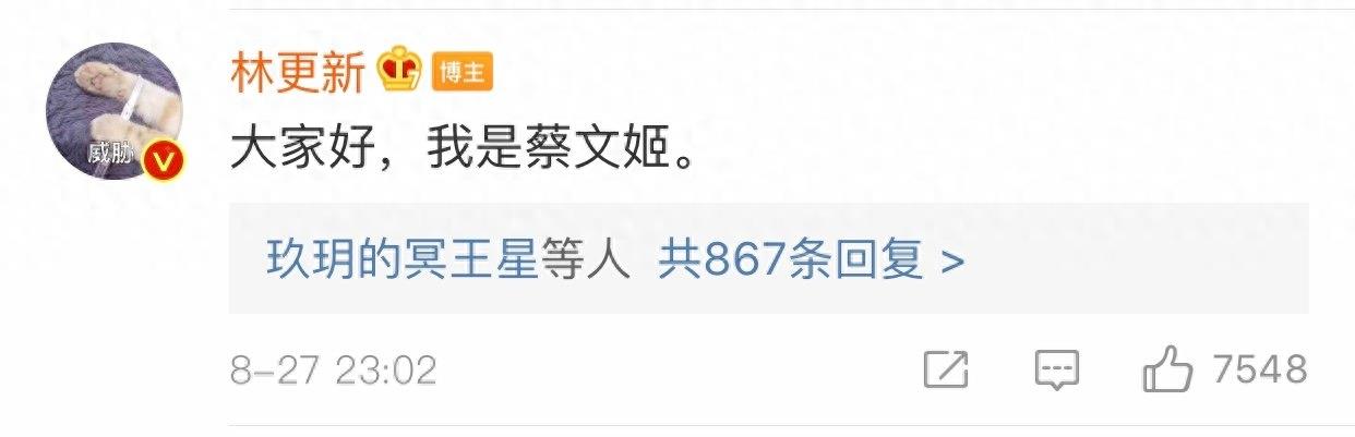好绝一男的！林更新自己破梗，这届网友太菜了