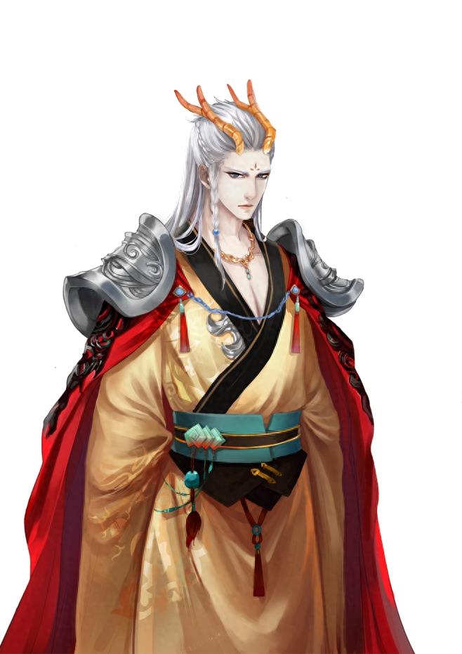 二次元里英俊潇洒的龙太子图集，海里的至尊王者