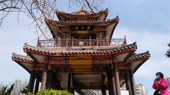 河北邯郸滏阳公园游记，滏水阁景观组图