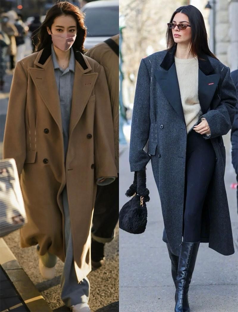 建议女人尽量少穿大衣+小黑裤，学张小斐这样穿，高级时髦又洋气