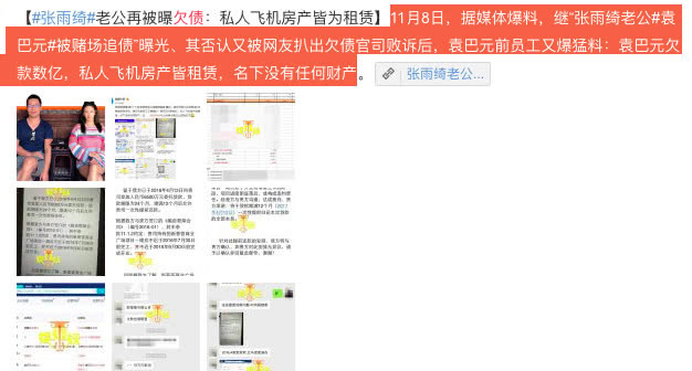 张雨绮袁巴元离婚真实原因，袁巴元的豪宅是租的离婚了还要分手费
