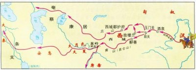 古丝绸之路路线示意图(全长7000多公里古代丝绸之路)