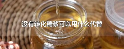 ​没有转化糖浆可以用什么代替