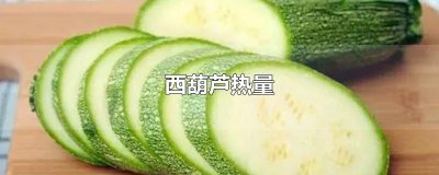 ​西葫芦热量