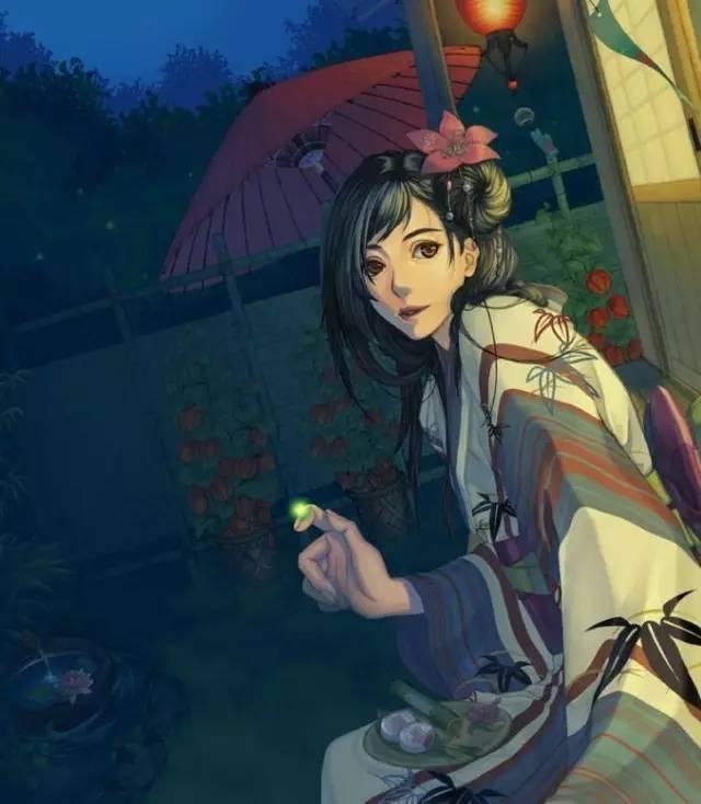 悠闲夏日，清新风格动漫图片