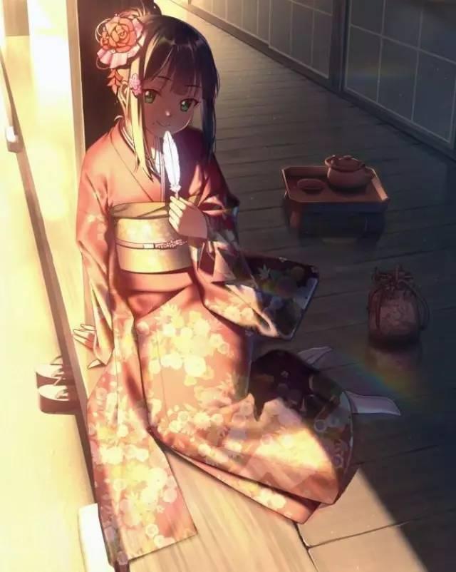 悠闲夏日，清新风格动漫图片