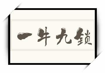 一牛九锁打一生肖(一牛九锁打一生肖是龙吗)