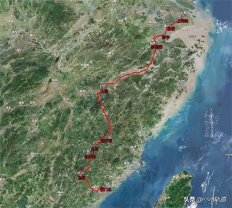 ​K1210次列车由厦门北至上海南，过上饶、龙岩等