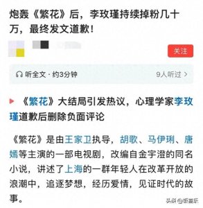 ​李玫瑾教授删了关于《繁花》的观感言论，这几天她经历了什么？