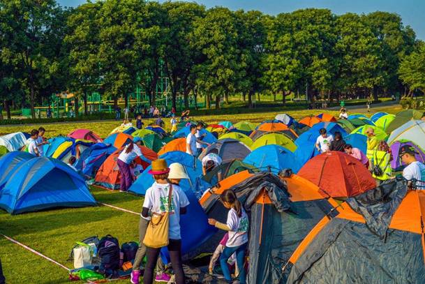 4.海南国保生态园生态广场露营