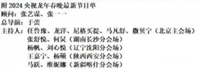 ​【央视春晚】曝光！2024年主会场主持人阵容一览，一个字：豪华！