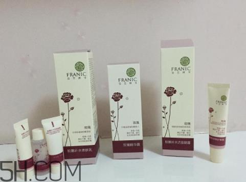 franic玫瑰粉嫩补水套装适合年龄_适合肤质